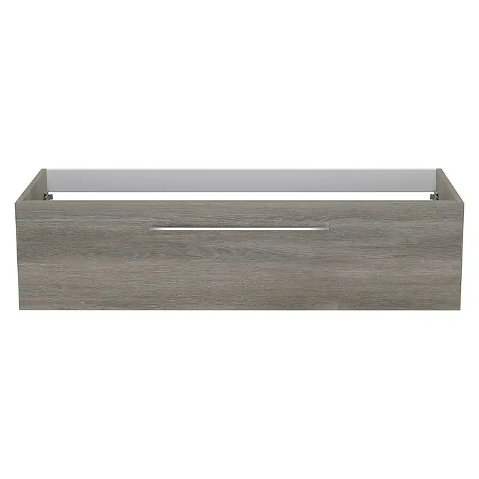 Camargue Espacio Kupaonski ormarić za nasadni umivaonik - 120 x 46 x 30 cm, 1 ladica, Faro - Pogled sprijeda