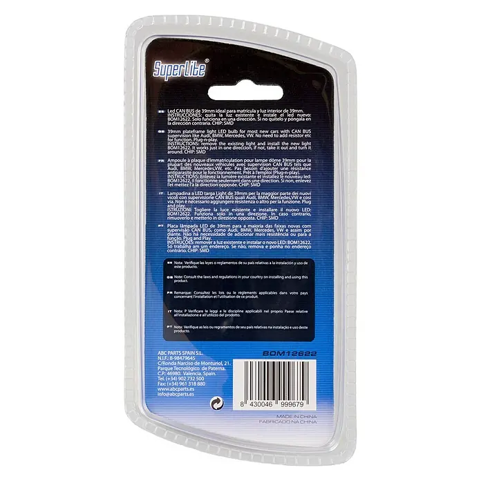 Juego de bombillas de repuesto - 2 ud., Apto para: Luces del maletero
