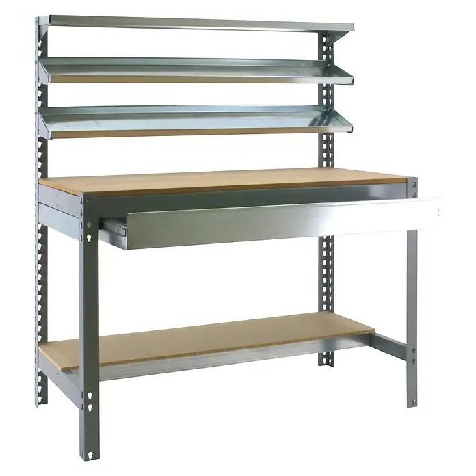 Simonrack Simonwork Banco de trabajo BT1 Box - L x An x Al: 76 x 151 x 144,5 cm, Número de cajones: 1 ud., Gris