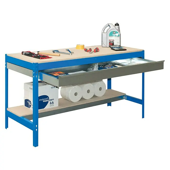 Simonrack Simonwork Werkbank BT0 Box 900 - L x B x H: 61 x 91 x 84,2 cm, Traglast: 685 kg, Blau