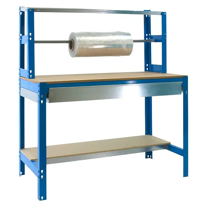 Simonrack Simonwork Banco de trabajo BT4 Box - L x An x Al: 76 x 151 x 144,5 cm, Capacidad de carga: 600 kg, Azul