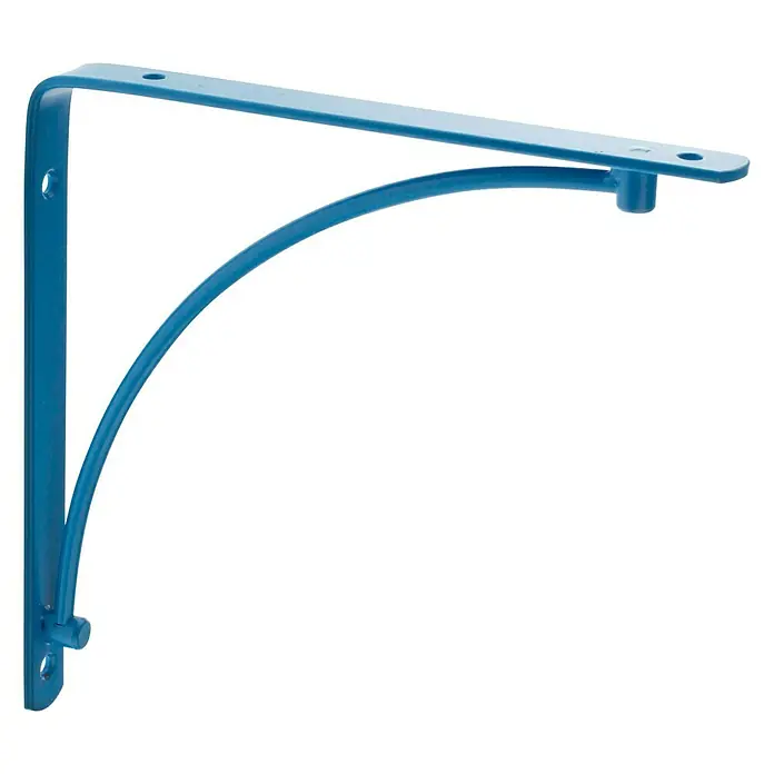 Rei Escuadra de soporte 1461 - Azul, L x An x Al: 20 x 20 x 2 cm, Carga soportada: 30 kg, Acero