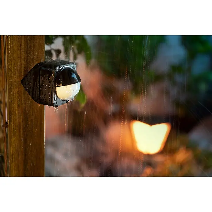 Philips Hue Bewegungsmelder Outdoor Sensor - Schwarz, Reichweite ca.: 12 m, Batteriebetrieben, 7,5 x 17,6 x 16,5 cm