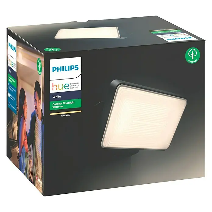 Philips Hue LED-Strahler Welcome - Schwarz, 30 W, IP44