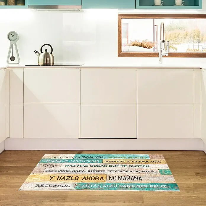 Alfombra de vinilo Croma Sonríe - Multicolor, 110 x 50 cm