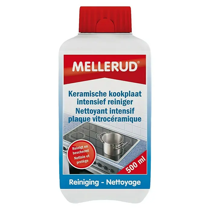 Mellerud Glaskeramiek- en kookplaatreiniger - 500 ml, Fles met kindveilige sluiting