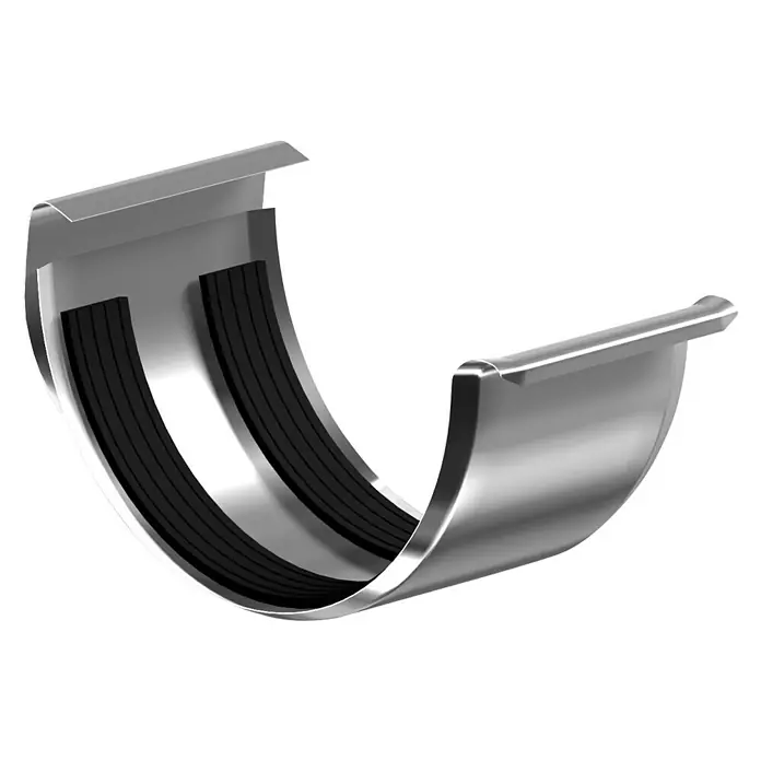Sarei Rinnenverbinder - Nennweite: 80 mm, Zink - Rechte Seitenansicht