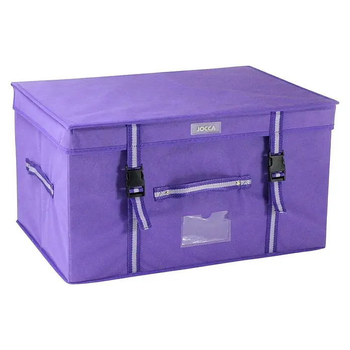 Jocca Caja para ropa con bolsa - L x An x Al: 58 x 38 x 30 cm, Polipropileno, Lila