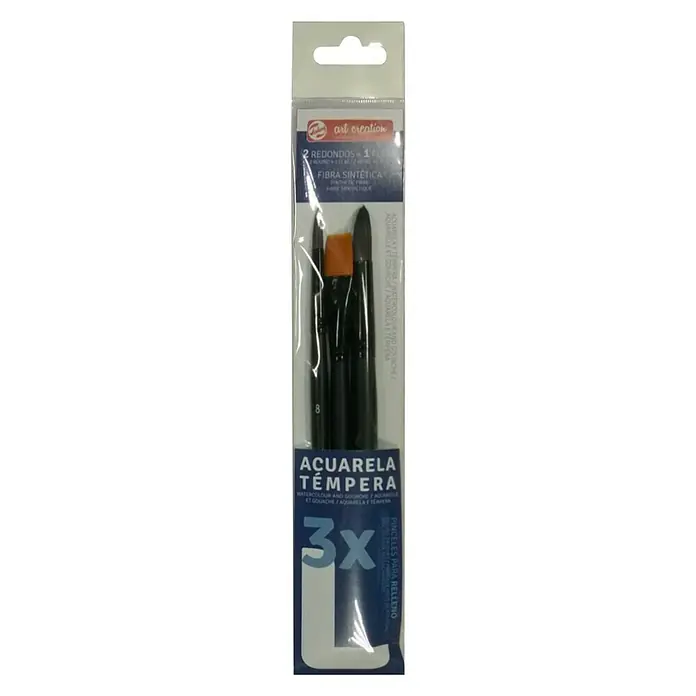 Talens Art Creation Set de pinceles de manualidades WC - 3 pzs., Tamaño pincel: L