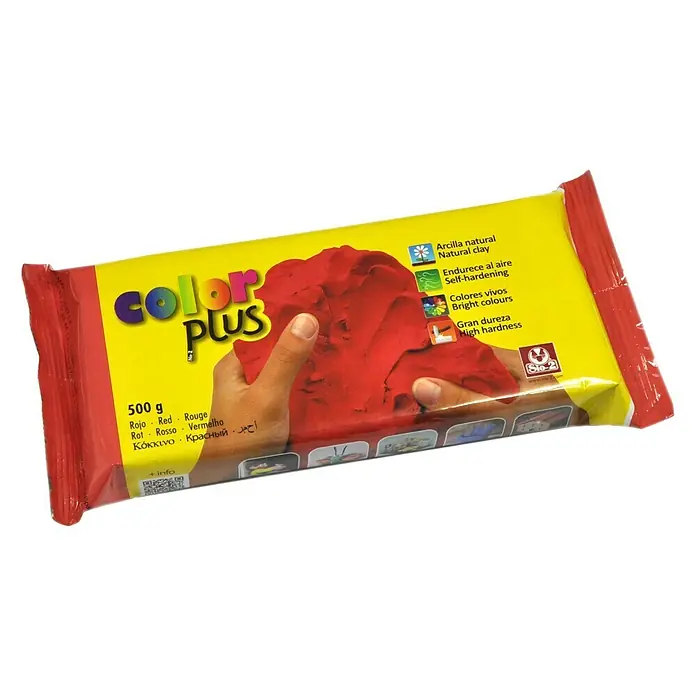 Masa de moldeo rápido Colorplus - 500 g, Rojo