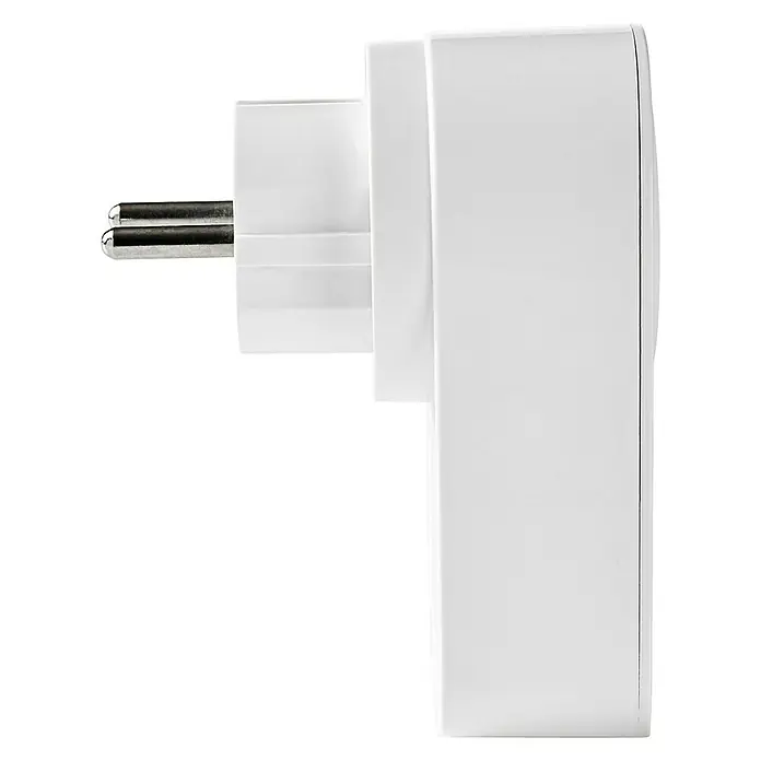 Nedis Smartlife WiFi-Schaltsteckdose - Weiß, Max. Anschlussleistung: 3.680 W, 16 A - Vorderansicht