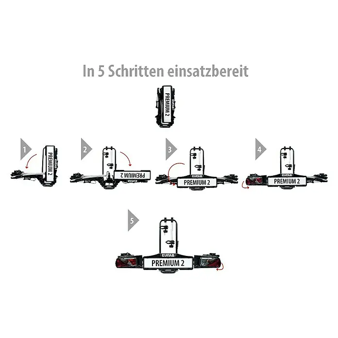 Eufab Fahrradträger Premium II - Geeignet für: E-Bikes, Traglast: 60 kg - Detailaufnahme