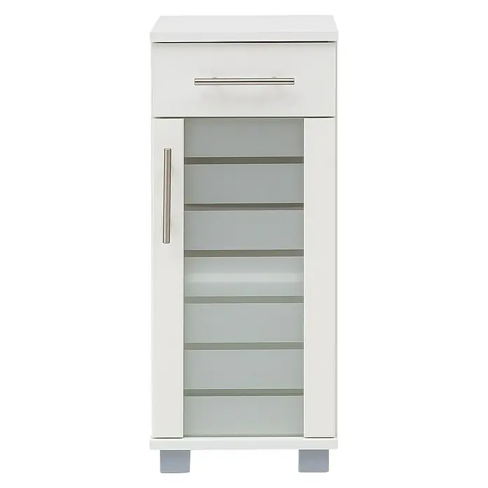 Schildmeyer Niko Unterschrank - 30 x 32,5 x 75 cm, Perlweiß - Vorderansicht