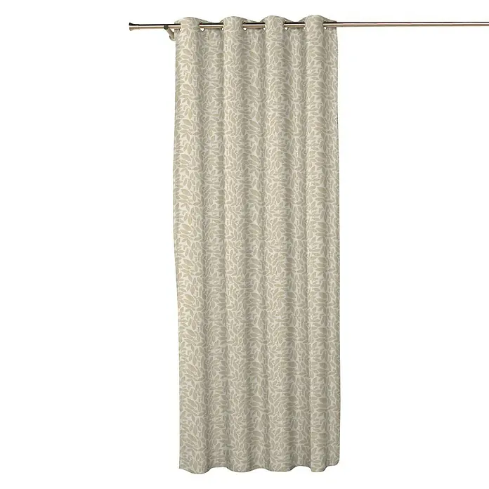 Cortina con ollaos Palais - 140 x 270 cm, 33% poliéster, 50% algodón y 15% lino, Lino