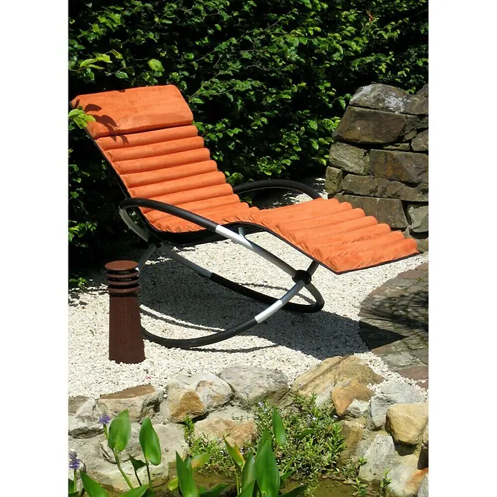 Leco Liegenauflage - Passend für: Leco Garten-Schaukelliege, Orange, 100% Polyester - Stimmungsaufnahme