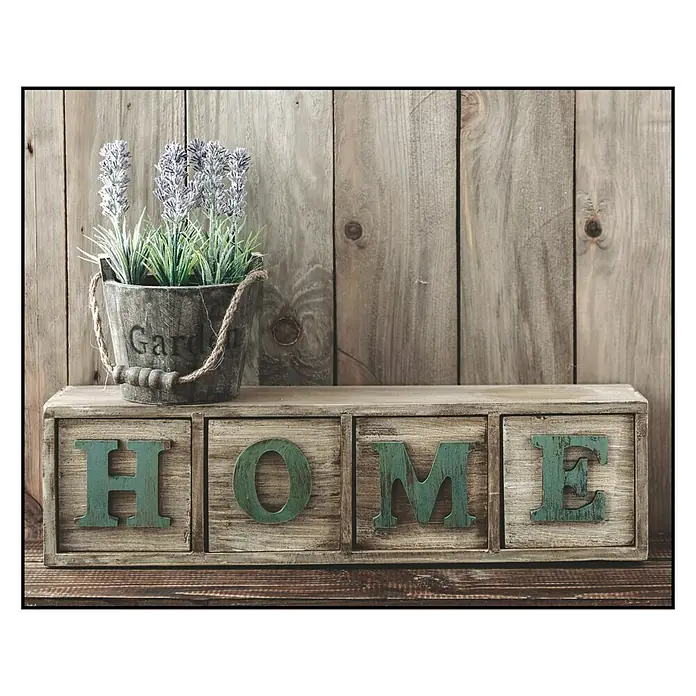 Cuadro de vidrio Casa - Home, An x Al: 50 x 40 cm