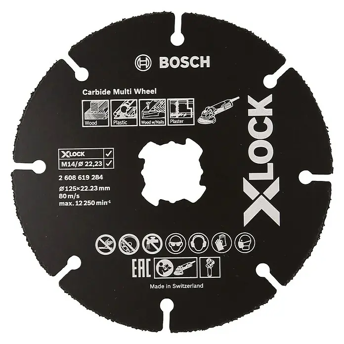 Bosch Professional X-Lock Rezni disk - Promjer rezne ploče: 125 mm, Prikladno za: Drvo - Pogled sprijeda