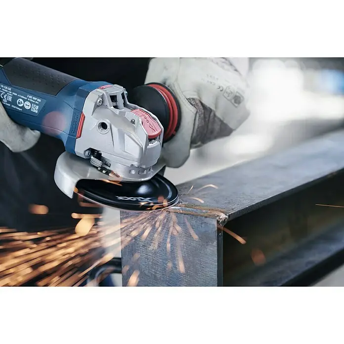 Bosch Professional X-Lock Winkelschleifer GWX 14-125 X-Lock - 1.400 W, Durchmesser Scheibe: 125 mm, Leerlaufdrehzahl: 11.000 U/min