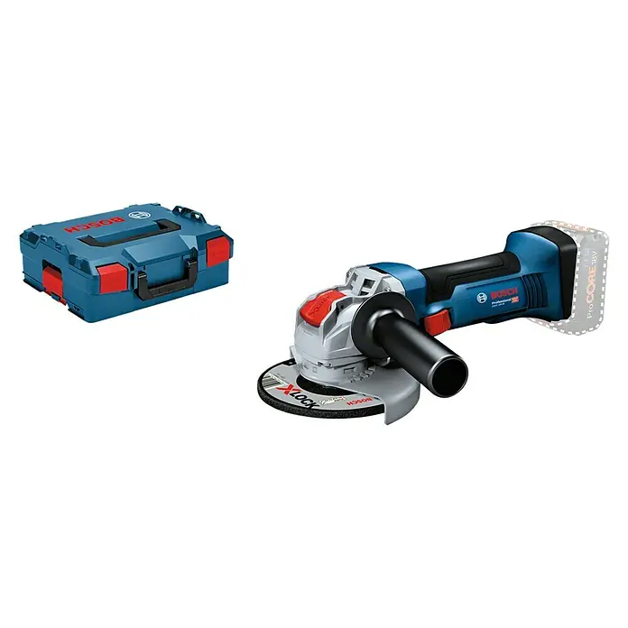 Bosch Professional X-Lock Akku-Winkelschleifer GWX 18V-8 Solo L-Boxx - 18 V, Ohne Akku, Durchmesser Scheibe: 125 mm
