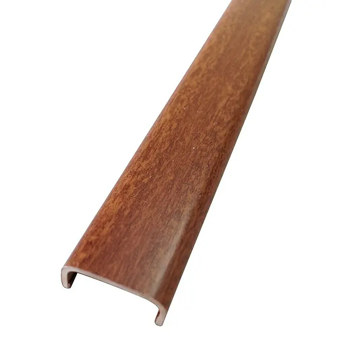 Rufete Perfil en U Sapelly - 2,6 m x 16 mm x 10 mm, PVC, Decorativa