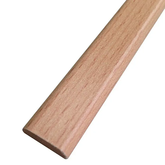 Rufete Moldura melamínica - 2,24 m x 4 mm x 32 mm, Haya natural, MDF
