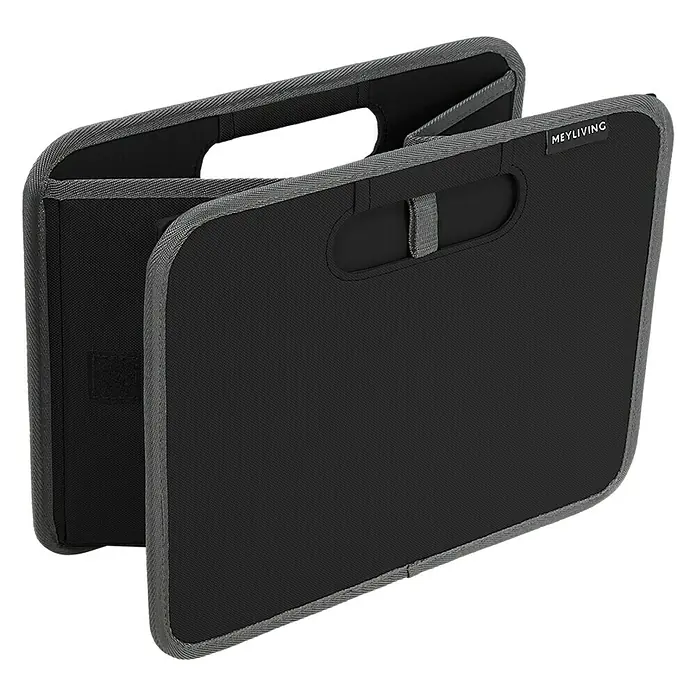 Meyliving Faltbox S - L x B x H: 27,5 x 26,5 x 32 cm, Schwarz - Vorderansicht