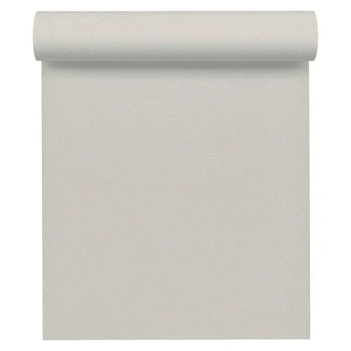 AS Creation Linen Style Vliestapete Changiert - Grau, Uni, 10,05 x 0,53 m - Vorderansicht