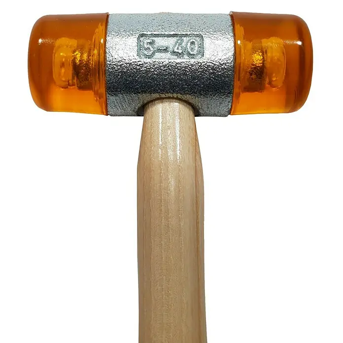 Heka Čekić s gumiranim krajevima - 550 g, Jasenovo drvo, Promjer glave: 40 mm - Detaljan prikaz