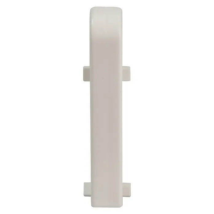 Egger Übergangskappe - Weiß, 2 Stk., Passend für: Egger Sockelleisten 17 x 60 mm - Vorderansicht