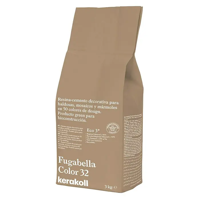 Kerakoll Sellador de resina - cemento Fugabella - Tono de color: 32, 3 kg
