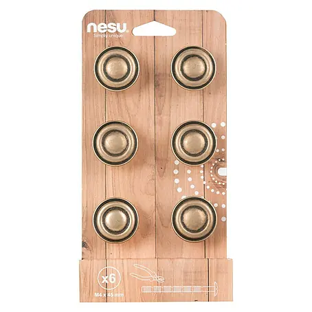 Nesu  Set de pomos para muebles 211318 6 uds.