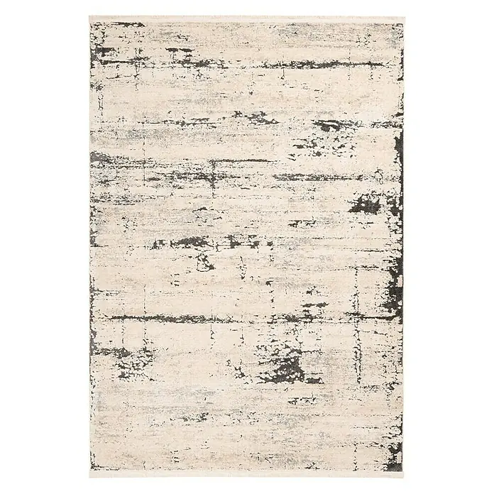 Kayoom Kurzflorteppich Palace VII - Anthrazit, 150 x 80 cm, 100 % Polypropylen - Ansicht von oben