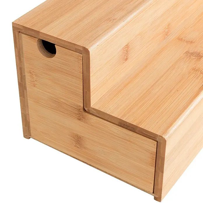 Wenko Organizador para café y té - L x An x Al: 15 x 33 x 17,5 cm, Bambú, Bambú