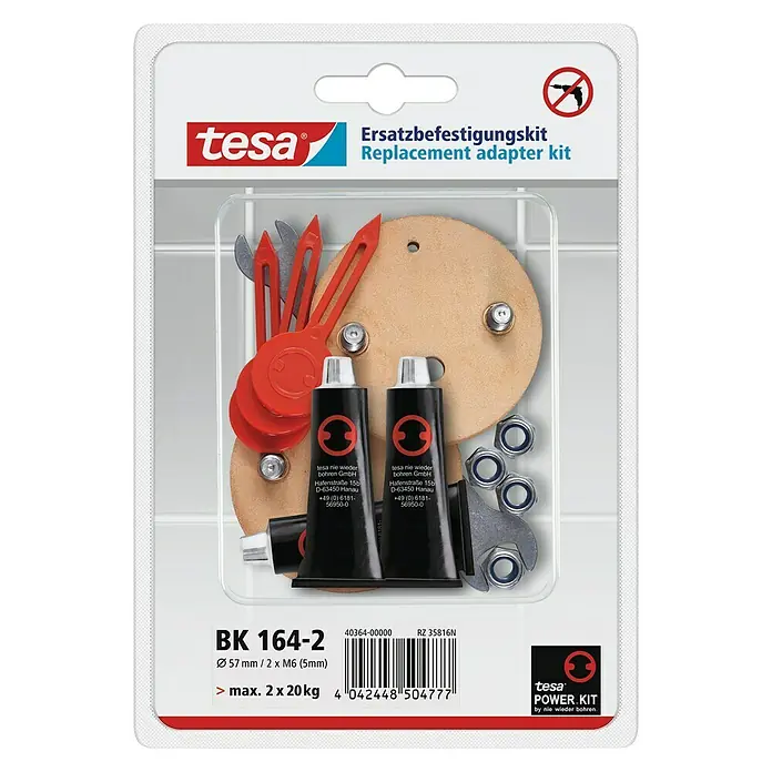 Tesa Montage-Set BK 164-2 - 3 -tlg. - Vorderansicht