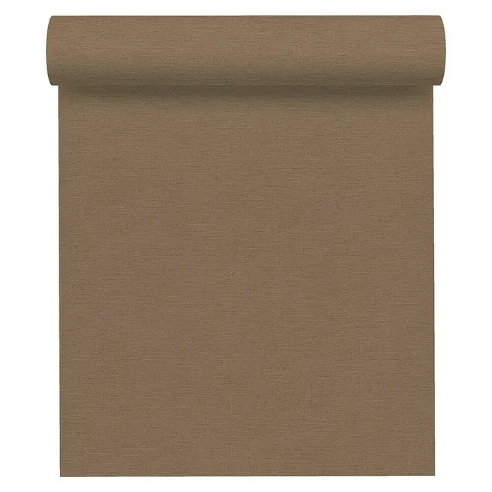AS Creation Ethnic Origin Vliestapete - Dunkelbraun, Uni, 10,05 x 0,53 m - Vorderansicht