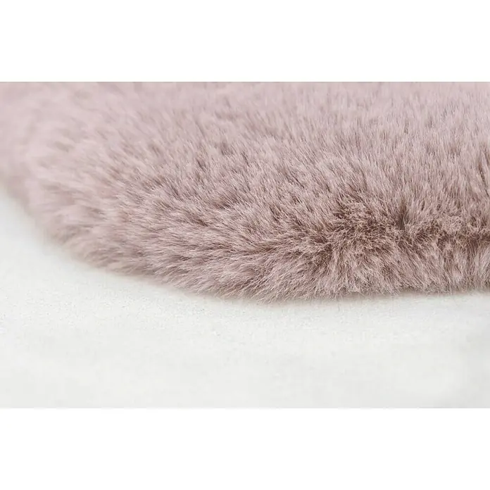 Kayoom Deko-Kunstfell Rabbit - Tieroptik, Rosa, 90 x 60 cm, 100 % Polyester - Detailaufnahme