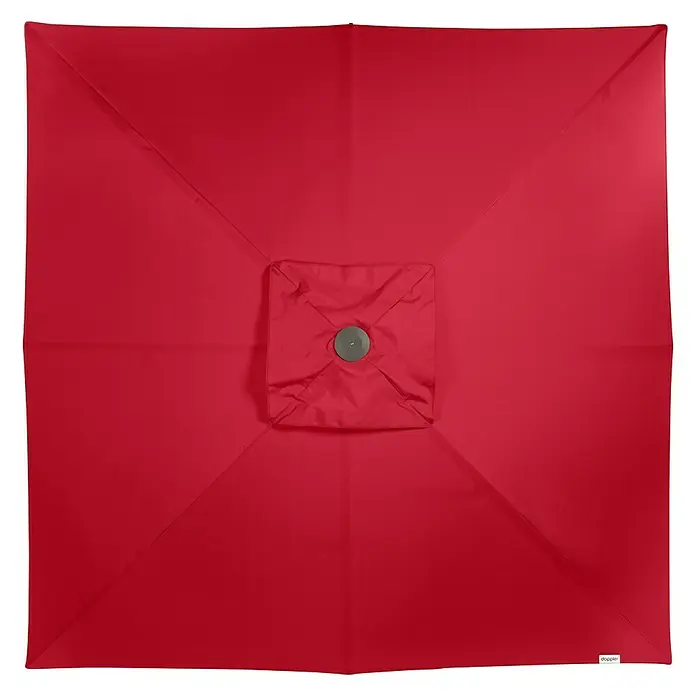 Doppler Alu Expert Sonnenschirm Teleskop - Rot, 350 x 350 cm - Ansicht von oben