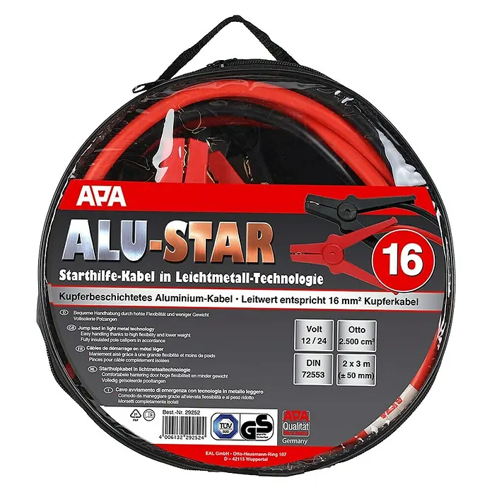 APA Starthilfekabel Alu-Star - Länge: 3 m - Anwendungsbeispiel