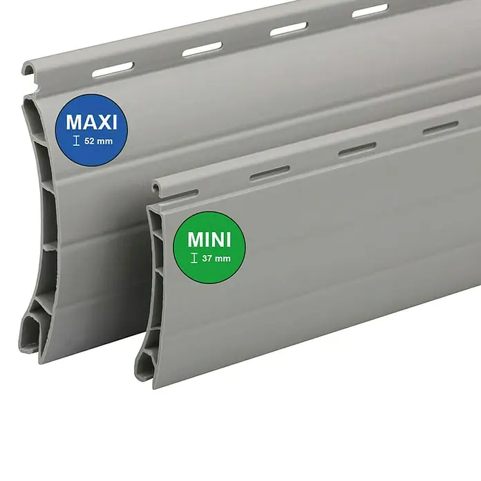 Schellenberg Rollladenprofil Mini - L x H: 150 x 3,7 cm, Geeignet für: Rollladen-Mini-Systeme, Grau