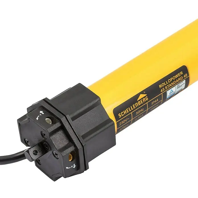 Schellenberg Rohrmotor Maxi Standard - Max. Rollladenfläche: 15,5 m² bei Aluminiumrollläden, Einbaulänge: 570 mm, Zugkraft: 60 kg - Detailaufnahme