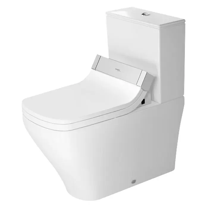 Duravit DuraStyle Stand-WC - Mit Spülrand, Mit schmutzabweisender Glasur, Spülform: Tief, WC Abgang: Senkrecht, Weiß - Vorderansicht