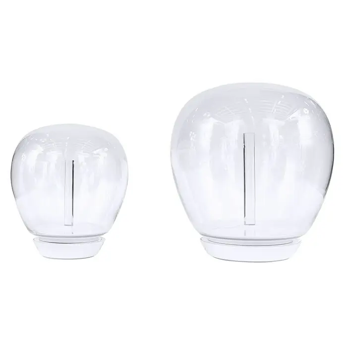 Artemide LED-Tischleuchte Empatia 36 - 26 W, Weiß, Transparent, Warmweiß, Höhe: 38,2 cm - Vorderansicht