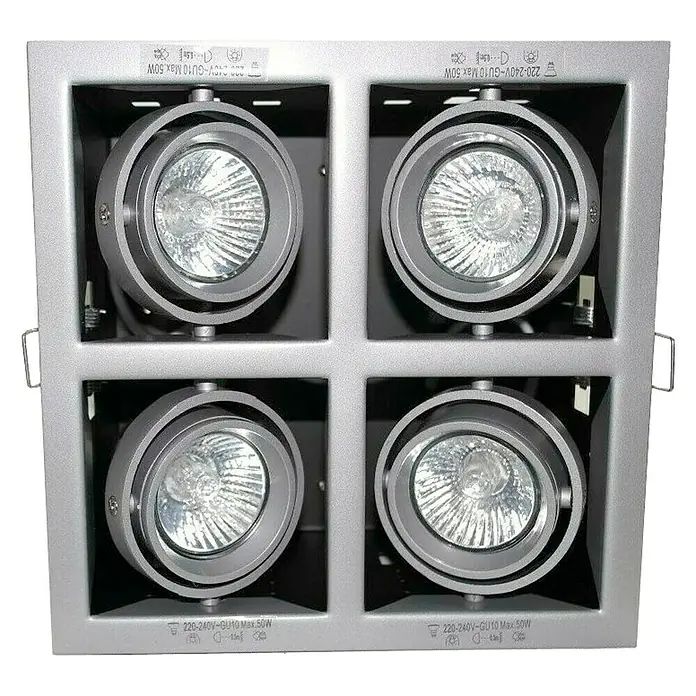 Tween Light Foco empotrable Techno - 50 W, Ø x Al: 20,5 x 15 cm, Cromo, Blanco cálido