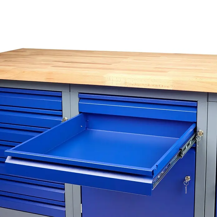 Küpper Profi Modul System Unterschrank 2 Schubladen & 1 Tür (Linksanschlag) - L x B x H: 56 x 55 x 66 cm - Vorderansicht