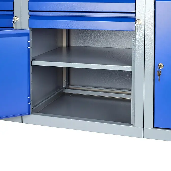 Küpper Profi Modul System Unterschrank 2 Schubladen & 1 Tür (Linksanschlag) - L x B x H: 56 x 55 x 66 cm - Vorderansicht