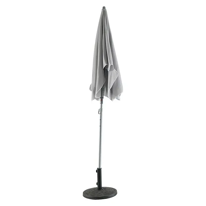 Sunfun Balkonschirm Provence II - Lichtgrau, Durchmesser: 200 cm