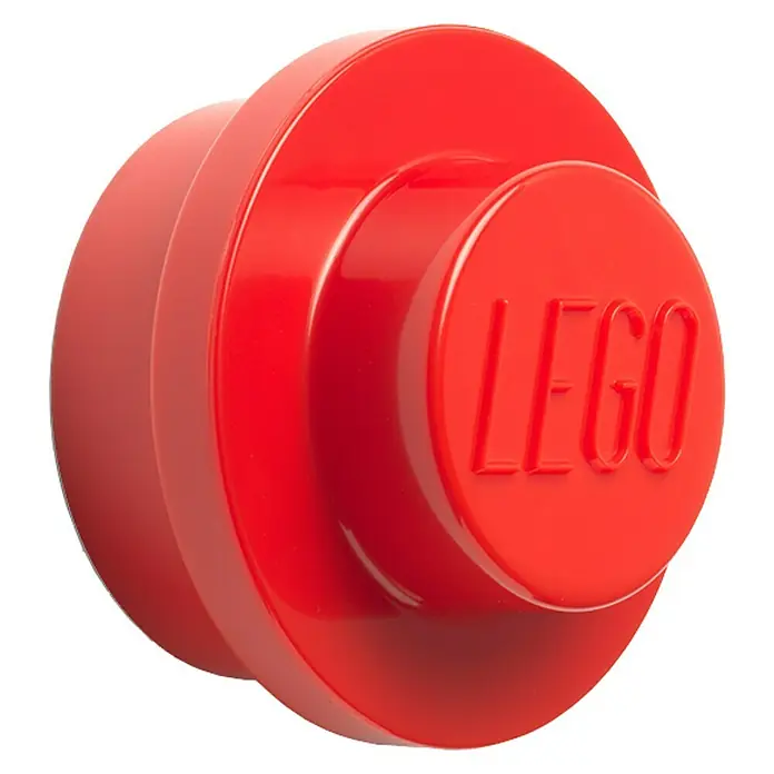 Lego Garderobenhaken - Rot, Blau, Gelb, 3 -tlg. - Detailaufnahme