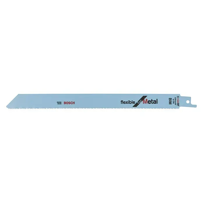 Bosch Säbelsägeblatt Flexible for Metal - Einsatzbereich: Metall, 2 Stk., Länge: 175 mm - Linke Seitenansicht