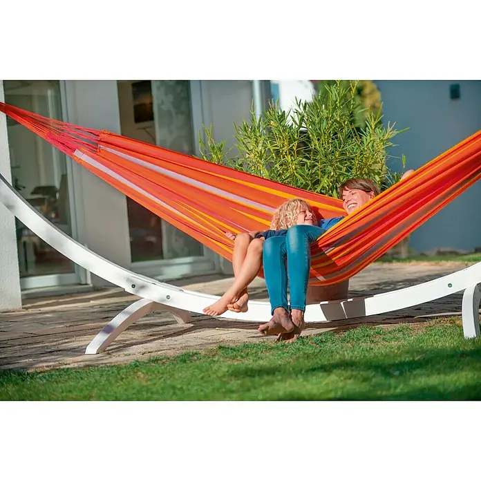 La Siesta Hamaca Brisa Toucan - L x An: 350 x 160 cm, Rojo/Naranja/Amarillo, Número de personas máx.: 2