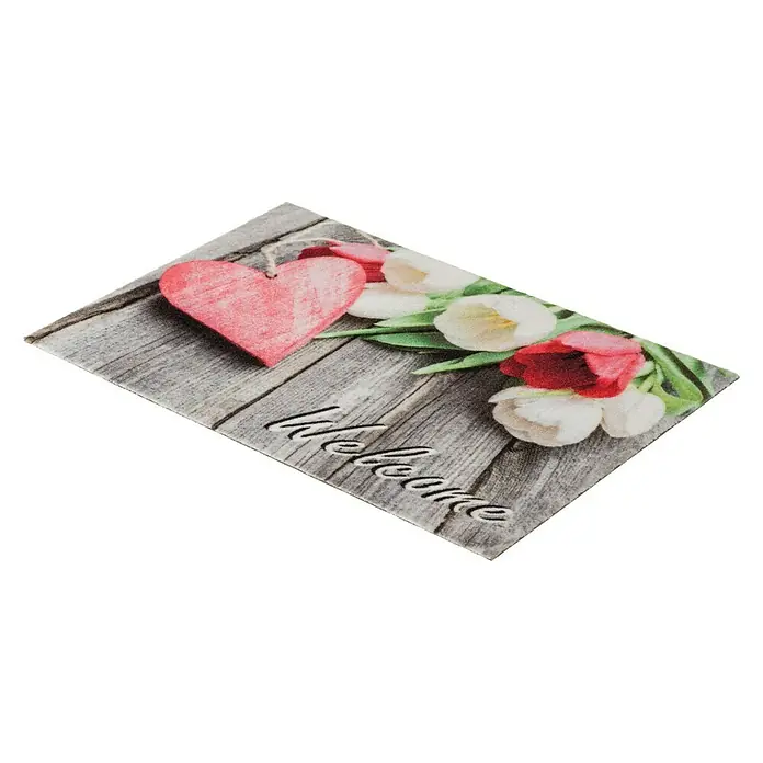 Astra Deco Sauberlaufmatte Print - Welcome, Bunt, 40 x 60 cm, 100 % Polyamid - Rechte Seitenansicht